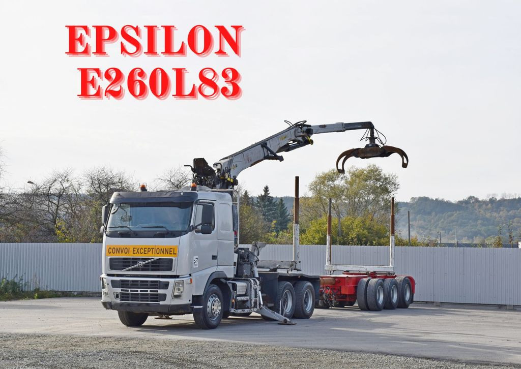 Volvo FH 520 * EPSILON E260L83 * Anhänger /6x4 - Timber truck, Crane truck: picture 1 Volvo FH 520 * EPSILON E260L83 * Anhänger /6x4 - Timber truck, Crane truck: picture 1