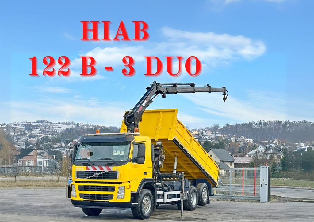 Volvo FM 330 Kipper 5,50m*HIAB 122 B -3 DUO*TOPZUSTAND - Crane truck, Tipper: picture 1 Volvo FM 330 Kipper 5,50m*HIAB 122 B -3 DUO*TOPZUSTAND - Crane truck, Tipper: picture 1