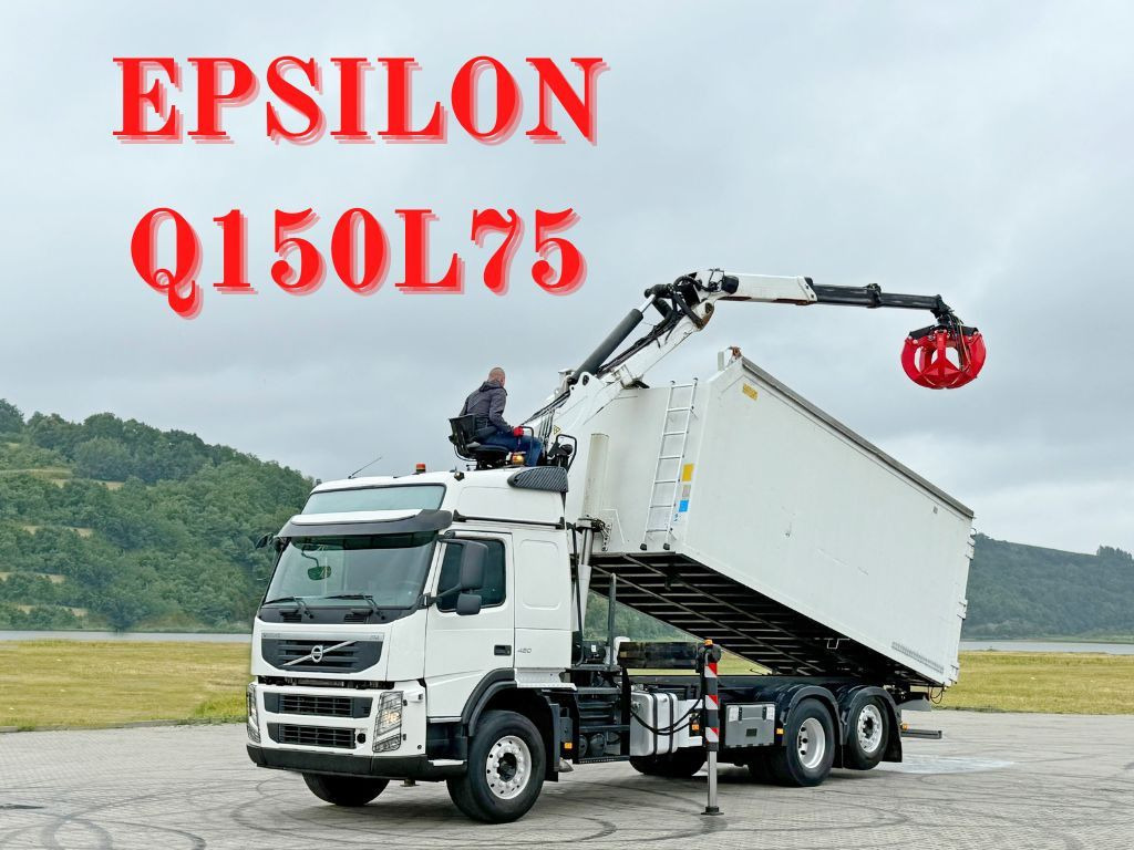 Volvo FM 420 Kipper 6,20 m * EPSILON Q150L75 *TOP - Hook lift truck, Crane truck: picture 1 Volvo FM 420 Kipper 6,20 m * EPSILON Q150L75 *TOP - Hook lift truck, Crane truck: picture 1