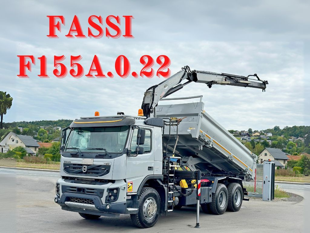 Volvo FMX 420 Kipper 5,10m *FASSI F155A.0.22+FUNK/6x4 - Crane truck: picture 1 Volvo FMX 420 Kipper 5,10m *FASSI F155A.0.22+FUNK/6x4 - Crane truck: picture 1