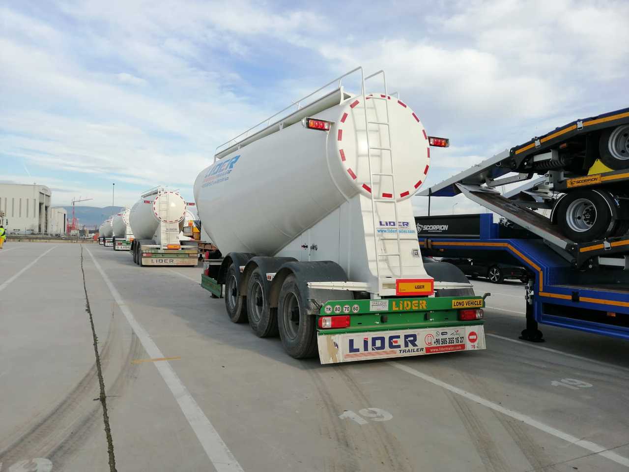New Tank semi-trailer for transportation of cement LIDER 2024 MODEL NEW CEMENT TANKER: picture 17