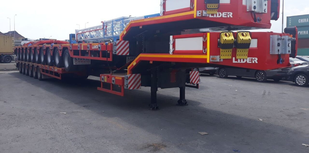 New Low loader semi-trailer LIDER 2025 model 150 Tons capacity Lowbed semi trailer: picture 20