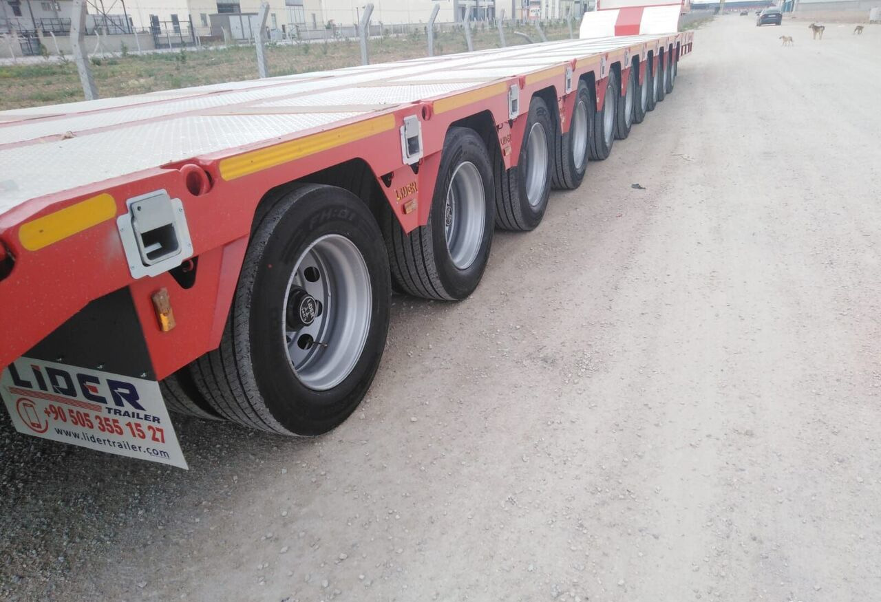 New Low loader semi-trailer LIDER 2025 model 150 Tons capacity Lowbed semi trailer: picture 18