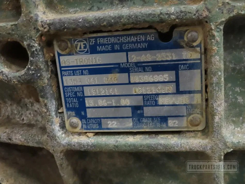 DAF 2011076 Versnellingsbak 12AS2331TD+IT3 - Gearbox for Truck: picture 3 DAF 2011076 Versnellingsbak 12AS2331TD+IT3 - Gearbox for Truck: picture 3