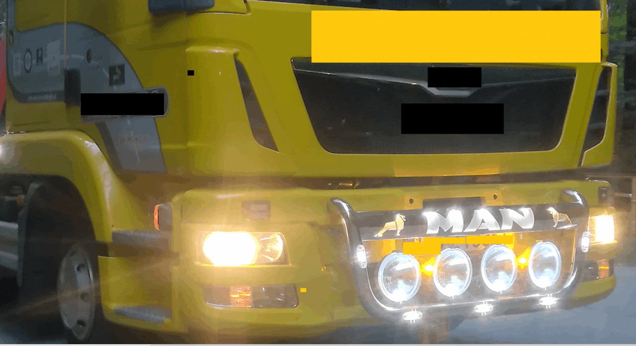 Nieuwe RVS frontbeugel voor MAN met logo en verlichting - Frame/ Chassis for Truck: picture 3 Nieuwe RVS frontbeugel voor MAN met logo en verlichting - Frame/ Chassis for Truck: picture 3