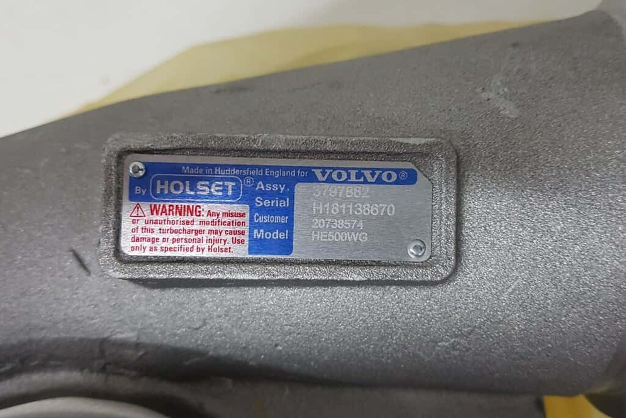 VOLVO D16C 610/D/G D16E540/580/660 FH16 -2013 TURBOCOMPRESSOR HOLSET +STATIEGELD V20738574 - Turbo for Truck: picture 2 VOLVO D16C 610/D/G D16E540/580/660 FH16 -2013 TURBOCOMPRESSOR HOLSET +STATIEGELD V20738574 - Turbo for Truck: picture 2