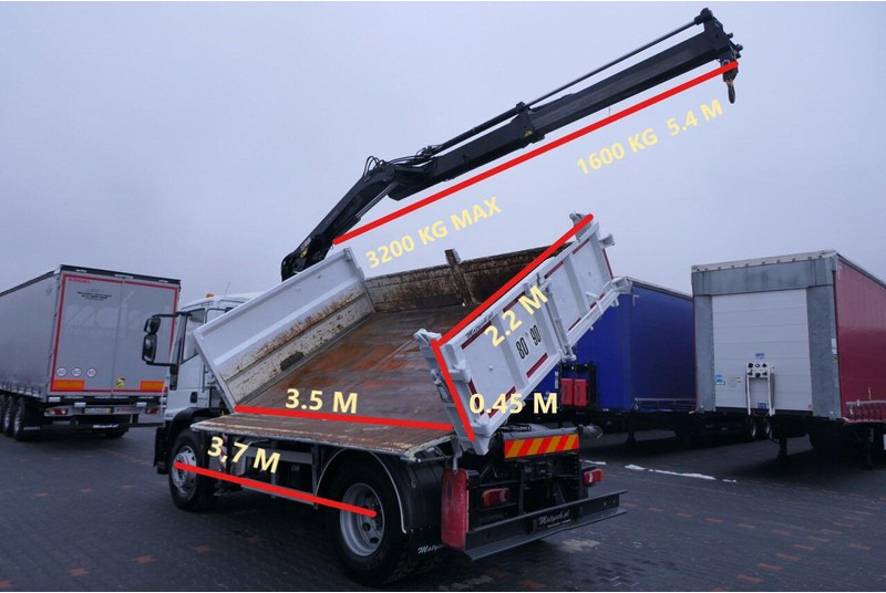 Tipper, Crane truck Iveco 19 - 320 KM / E 6 / Wywrotka + HDS / HYDROBURTA / 3 STRONNY KIPP: picture 7