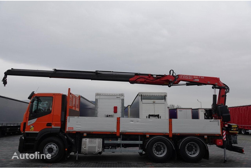 Iveco 420 Flatbed + crane FASSI 185 6x2 - Dropside/ Flatbed truck, Crane truck: picture 3 Iveco 420 Flatbed + crane FASSI 185 6x2 - Dropside/ Flatbed truck, Crane truck: picture 3