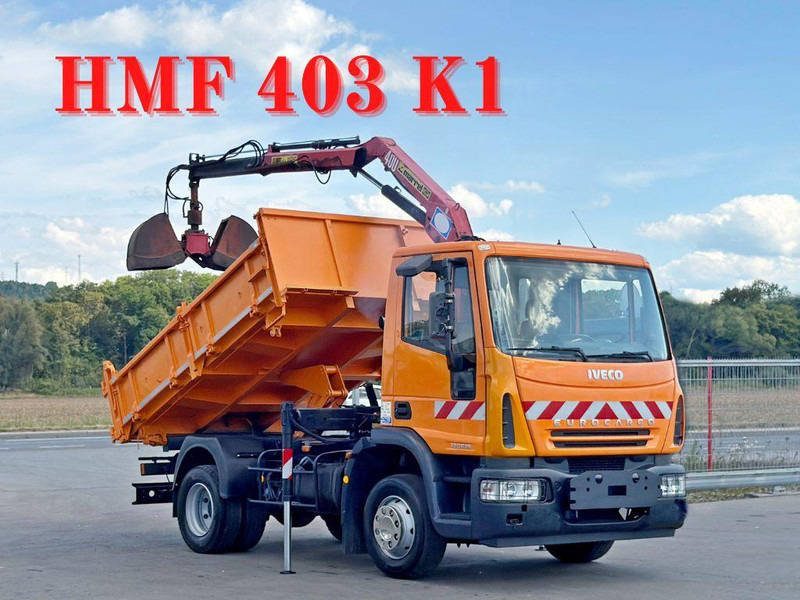 Iveco EUROCARGO 120E18 * HMF 403 K1 * TOPZUSTAND - Tipper, Crane truck: picture 1 Iveco EUROCARGO 120E18 * HMF 403 K1 * TOPZUSTAND - Tipper, Crane truck: picture 1