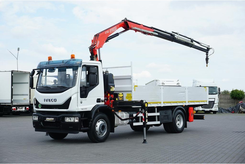 Iveco EUROCARGO / 160-21 / SKRZYNIOWY + HDS / FASSI F110 / ROTATOR / P - Open body delivery van: picture 1 Iveco EUROCARGO / 160-21 / SKRZYNIOWY + HDS / FASSI F110 / ROTATOR / P - Open body delivery van: picture 1