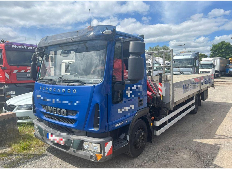 Iveco EUROCARGO ML80 E16 Lange Pritsche mit Kran - Dropside/ Flatbed truck: picture 1 Iveco EUROCARGO ML80 E16 Lange Pritsche mit Kran - Dropside/ Flatbed truck: picture 1