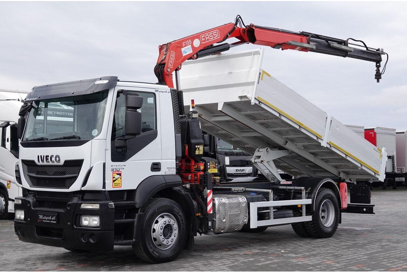 Iveco STRALIS / 310 / 4x2 /WYWROTKA - 5,3 M / HDS FASSI 135 - 8 M / E - Tipper: picture 1 Iveco STRALIS / 310 / 4x2 /WYWROTKA - 5,3 M / HDS FASSI 135 - 8 M / E - Tipper: picture 1