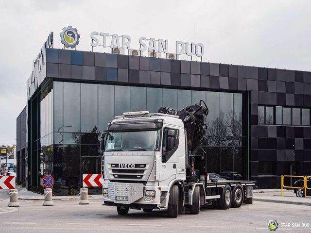 Iveco STRALIS AS320S50Y 8x2 HMF 8520-0K6 FLY JIB Winc - Dropside/ Flatbed truck, Crane truck: picture 5 Iveco STRALIS AS320S50Y 8x2 HMF 8520-0K6 FLY JIB Winc - Dropside/ Flatbed truck, Crane truck: picture 5