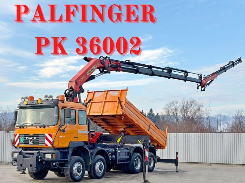 MAN 35.414 * PALFINGER PK 36002 +FUNK / 8x6 - Dropside/ Flatbed truck, Crane truck: picture 1 MAN 35.414 * PALFINGER PK 36002 +FUNK / 8x6 - Dropside/ Flatbed truck, Crane truck: picture 1