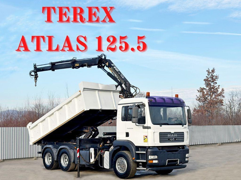 MAN TGA 26.350 * KIPPER 4,90m + TEREX ATLAS * 6x4 * - Tipper: picture 1 MAN TGA 26.350 * KIPPER 4,90m + TEREX ATLAS * 6x4 * - Tipper: picture 1