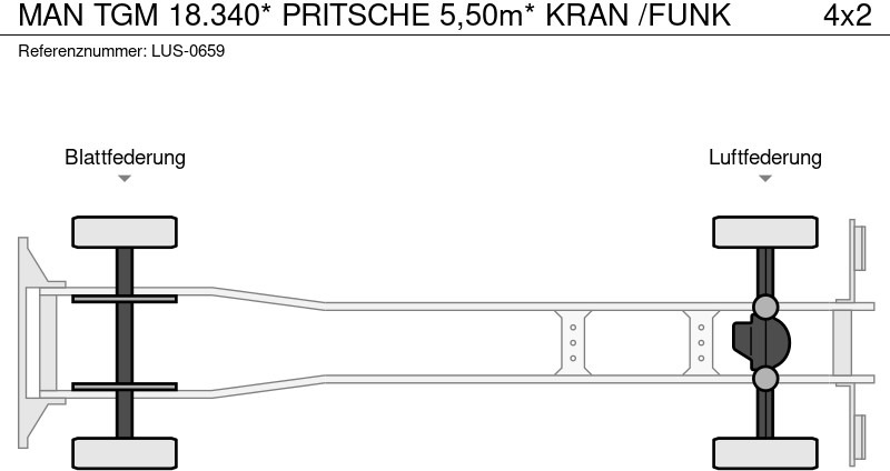 Dropside/ Flatbed truck, Crane truck MAN TGM 18.340* PRITSCHE 5,50m* KRAN /FUNK: picture 16 Dropside/ Flatbed truck, Crane truck MAN TGM 18.340* PRITSCHE 5,50m* KRAN /FUNK: picture 16