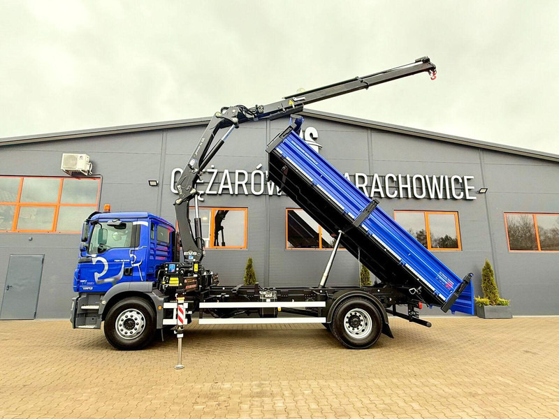 Tipper, Crane truck MAN TGM TGL TGS 18.250 // wywrotka 3-S + HDS HMF 1420 - K2 // bu: picture 13 Tipper, Crane truck MAN TGM TGL TGS 18.250 // wywrotka 3-S + HDS HMF 1420 - K2 // bu: picture 13