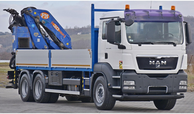 MAN TGS 26.360 - Dropside/ Flatbed truck, Crane truck: picture 3 MAN TGS 26.360 - Dropside/ Flatbed truck, Crane truck: picture 3