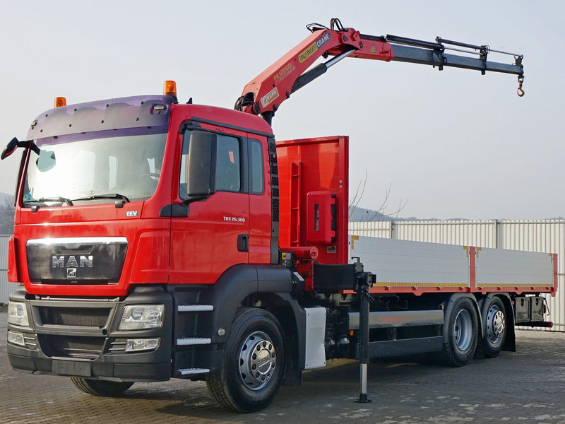 MAN TGS 26.360* PRITSCHE 7,10m* PK 12000 + FUNK *TOP - Dropside/ Flatbed truck, Crane truck: picture 2 MAN TGS 26.360* PRITSCHE 7,10m* PK 12000 + FUNK *TOP - Dropside/ Flatbed truck, Crane truck: picture 2