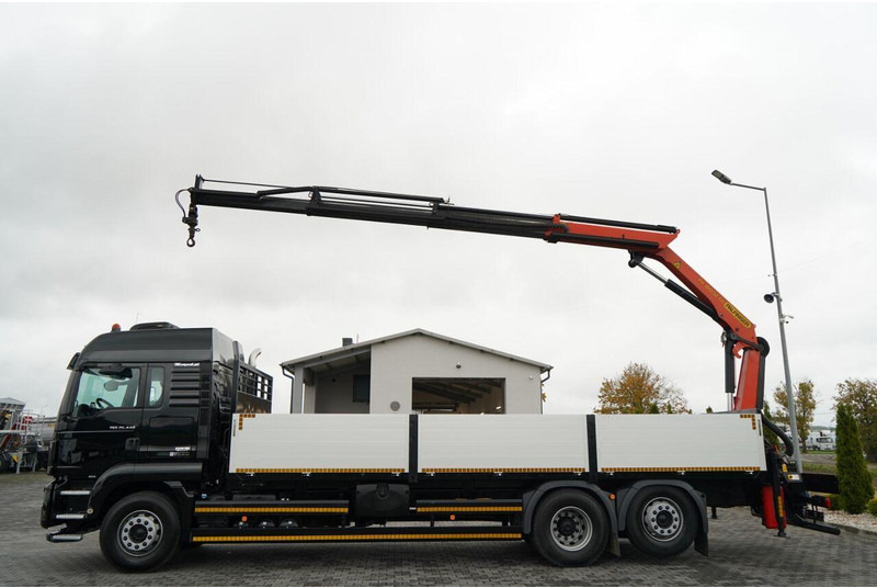 MAN TGS 26.440 / 6X2 / SKRZYNIOWY 7,5 M / OŚ PODNOSZONA + HDS PALFI - Dropside/ Flatbed truck, Crane truck: picture 5 MAN TGS 26.440 / 6X2 / SKRZYNIOWY 7,5 M / OŚ PODNOSZONA + HDS PALFI - Dropside/ Flatbed truck, Crane truck: picture 5