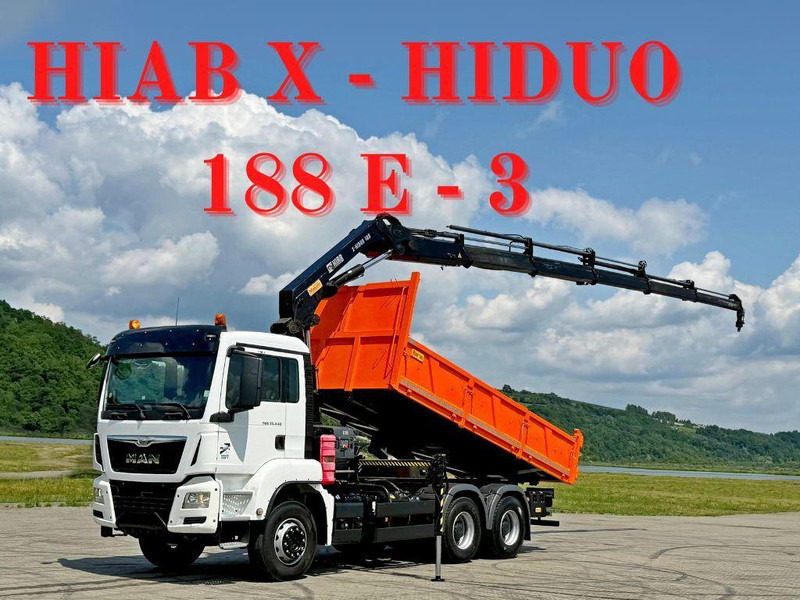 MAN TGS 33.440 * HIAB X-HIDUO 188 E-5 + FUNK * 6x4 - Tipper, Crane truck: picture 1 MAN TGS 33.440 * HIAB X-HIDUO 188 E-5 + FUNK * 6x4 - Tipper, Crane truck: picture 1