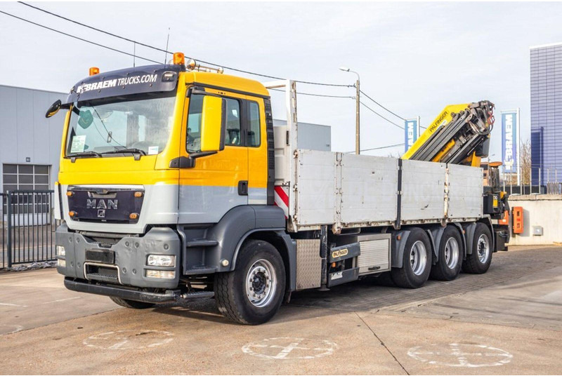 MAN TGS 35.440 8x4 Crane Palfinger PK 42002-SH - Dropside/ Flatbed truck, Crane truck: picture 1 MAN TGS 35.440 8x4 Crane Palfinger PK 42002-SH - Dropside/ Flatbed truck, Crane truck: picture 1