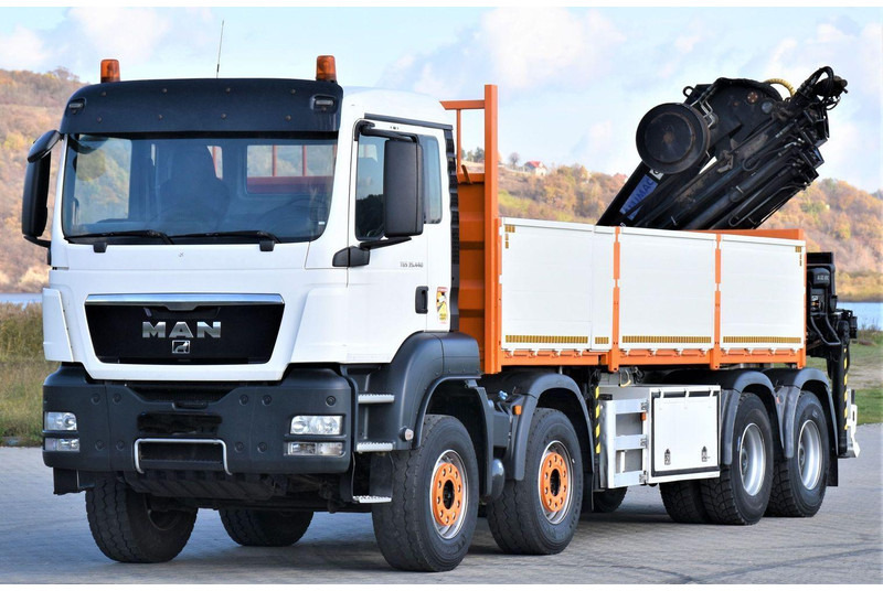 MAN TGS 35.440 * HIAB 322 EP-5HIPRO+FUNK / 8x4! - Dropside/ Flatbed truck, Crane truck: picture 3 MAN TGS 35.440 * HIAB 322 EP-5HIPRO+FUNK / 8x4! - Dropside/ Flatbed truck, Crane truck: picture 3