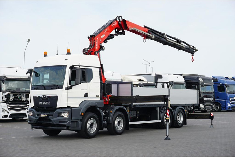 MAN TGS / 35.470 / E 6 / SKRZYNIOWY + HDS / FASSI F 545 / ŁAD. 13 10 - Dropside/ Flatbed truck, Crane truck: picture 1 MAN TGS / 35.470 / E 6 / SKRZYNIOWY + HDS / FASSI F 545 / ŁAD. 13 10 - Dropside/ Flatbed truck, Crane truck: picture 1