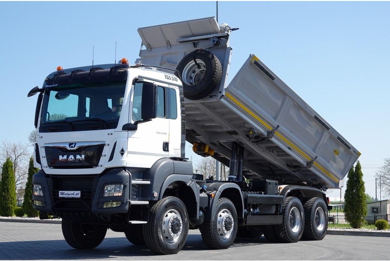 MAN TGS 41.510 / 8x6 / WYWROTKA / 3 STRONNA / BORDMATIC / HYDROBURTA - Tipper: picture 1 MAN TGS 41.510 / 8x6 / WYWROTKA / 3 STRONNA / BORDMATIC / HYDROBURTA - Tipper: picture 1