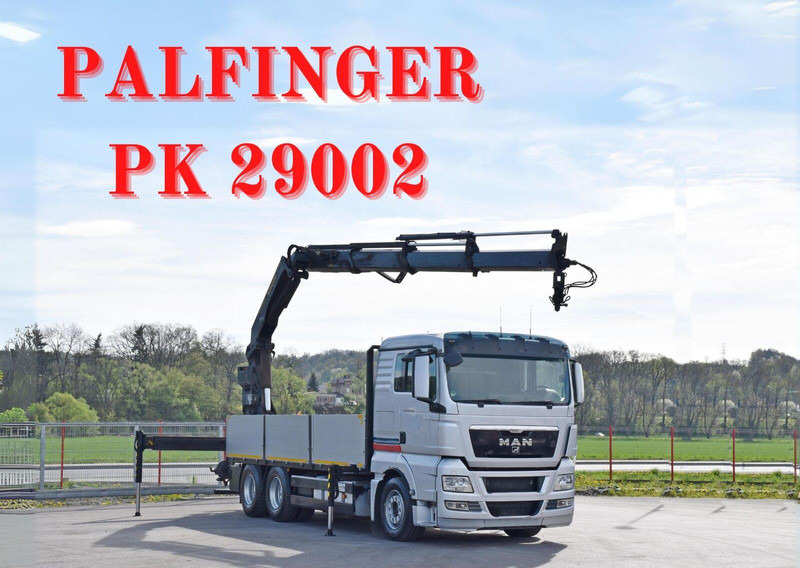 MAN TGX 26.440 Pritsche 6,40 m* PK 29002+FUNK *6x4 - Dropside/ Flatbed truck, Crane truck: picture 1 MAN TGX 26.440 Pritsche 6,40 m* PK 29002+FUNK *6x4 - Dropside/ Flatbed truck, Crane truck: picture 1