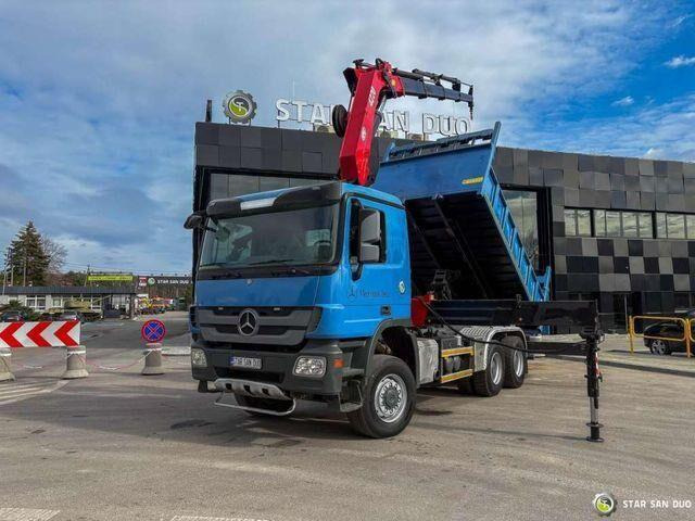Mercedes-Benz ACTROS 3341 6x6 HMF 4220 K4 CRANE KIPPER - Tipper, Crane truck: picture 5 Mercedes-Benz ACTROS 3341 6x6 HMF 4220 K4 CRANE KIPPER - Tipper, Crane truck: picture 5