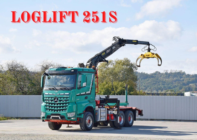 Mercedes-Benz AROCS 3363 *HOLZTRANSPORTER * LOGLIFT 251S /6x4 - Timber truck, Crane truck: picture 1 Mercedes-Benz AROCS 3363 *HOLZTRANSPORTER * LOGLIFT 251S /6x4 - Timber truck, Crane truck: picture 1