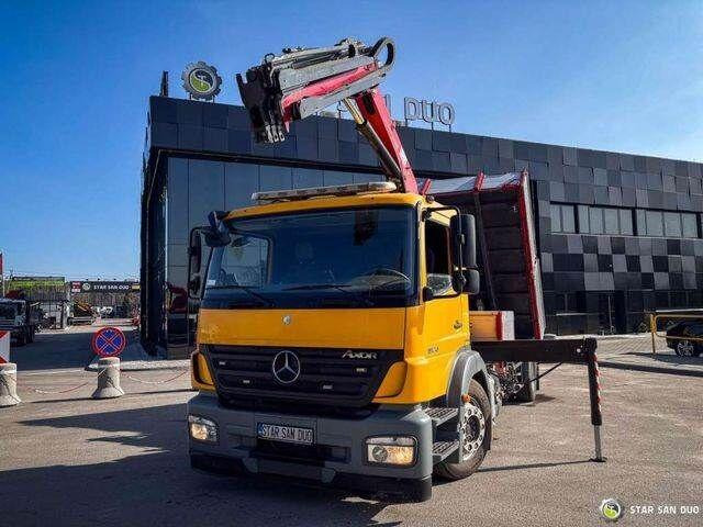 Tipper, Crane truck Mercedes-Benz AXOR 1824 4x2 HMF 975 HDS Crane Rotator Kipper: picture 7
