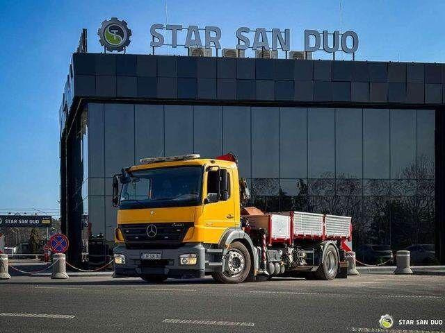 Tipper, Crane truck Mercedes-Benz AXOR 1824 4x2 HMF 975 HDS Crane Rotator Kipper: picture 10