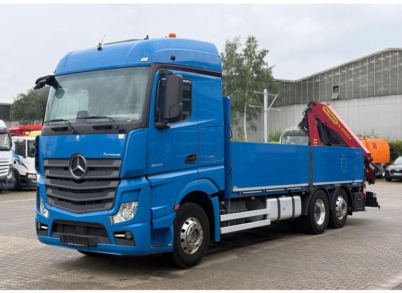 Mercedes-Benz Actros 2545 - Flatbed + crane 6x2 - Dropside/ Flatbed truck, Crane truck: picture 1 Mercedes-Benz Actros 2545 - Flatbed + crane 6x2 - Dropside/ Flatbed truck, Crane truck: picture 1
