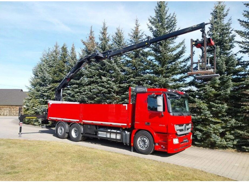 Mercedes-Benz Actros 2546 6x2 Flatbed + Crane HIAB 166 K + RC - Dropside/ Flatbed truck, Crane truck: picture 2 Mercedes-Benz Actros 2546 6x2 Flatbed + Crane HIAB 166 K + RC - Dropside/ Flatbed truck, Crane truck: picture 2