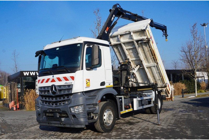 Mercedes-Benz Arocs 1833 3-Way Tipper Crane HIAB X-DUO 128 B - Tipper, Crane truck: picture 2 Mercedes-Benz Arocs 1833 3-Way Tipper Crane HIAB X-DUO 128 B - Tipper, Crane truck: picture 2