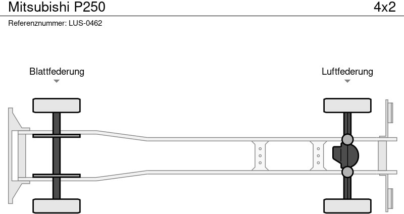 Cab chassis truck, Crane truck Mitsubishi P250: picture 13 Cab chassis truck, Crane truck Mitsubishi P250: picture 13