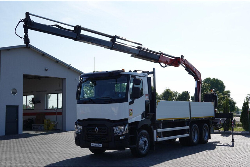 Renault C 380 / 6X4 / SKRZYNIOWY 6.4 M / + HDS FASSI F175A / MAX UDŹWIG - Dropside/ Flatbed truck, Crane truck: picture 3 Renault C 380 / 6X4 / SKRZYNIOWY 6.4 M / + HDS FASSI F175A / MAX UDŹWIG - Dropside/ Flatbed truck, Crane truck: picture 3