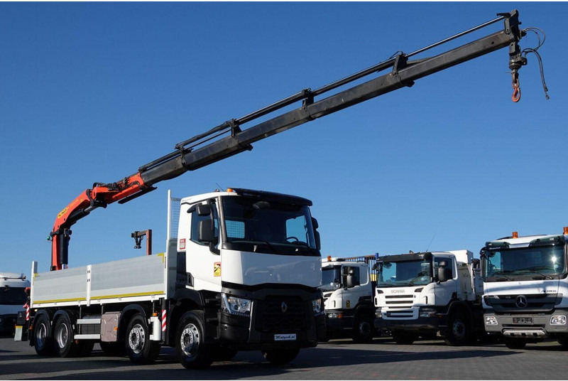 Renault C 430 / 8x4 / SKRZYNIOWY 7 M + HDS PALFINGER 33002 -wysów: 14,5 - Dropside/ Flatbed truck, Crane truck: picture 5 Renault C 430 / 8x4 / SKRZYNIOWY 7 M + HDS PALFINGER 33002 -wysów: 14,5 - Dropside/ Flatbed truck, Crane truck: picture 5