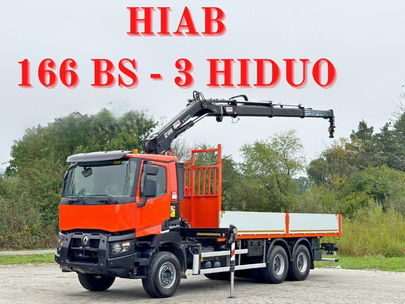 Renault K 380 * HIAB 166 BS-3 HIDUO + FUNK* 6x4 - Tipper, Crane truck: picture 1 Renault K 380 * HIAB 166 BS-3 HIDUO + FUNK* 6x4 - Tipper, Crane truck: picture 1