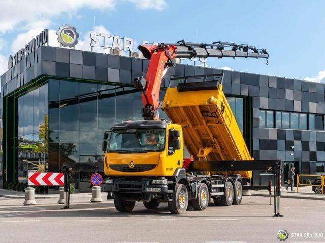 Renault KERAX 450 8x4 PALFINGER PK 60002 Crane Tipper - Tipper, Crane truck: picture 1 Renault KERAX 450 8x4 PALFINGER PK 60002 Crane Tipper - Tipper, Crane truck: picture 1
