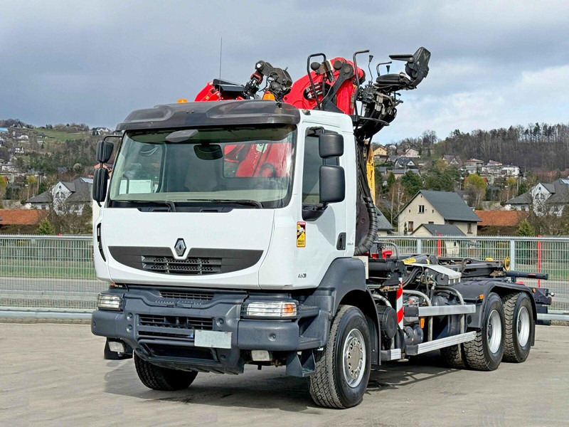 Renault KERAX 460 DXI * ABROLLKIPPER * EPSILON Q170Z69 * 6x4 - Hook lift truck, Crane truck: picture 2 Renault KERAX 460 DXI * ABROLLKIPPER * EPSILON Q170Z69 * 6x4 - Hook lift truck, Crane truck: picture 2