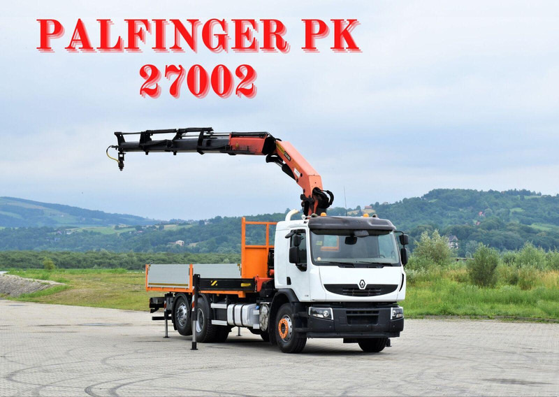 Renault PREMIUM 430 DXI* FUNK * TOPZUSTAND - Dropside/ Flatbed truck, Crane truck: picture 1 Renault PREMIUM 430 DXI* FUNK * TOPZUSTAND - Dropside/ Flatbed truck, Crane truck: picture 1