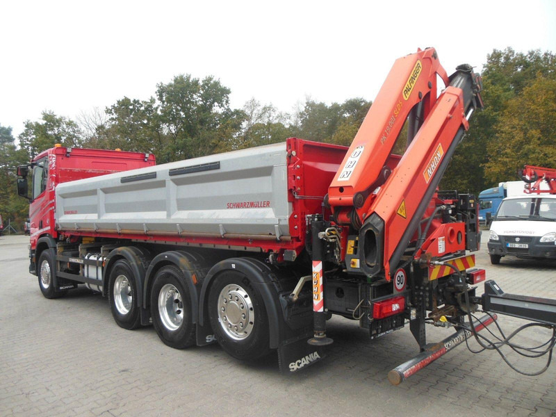 Scania R 580 8X4 + PALFINGER PK 19.001 crane - Tipper, Crane truck: picture 3 Scania R 580 8X4 + PALFINGER PK 19.001 crane - Tipper, Crane truck: picture 3