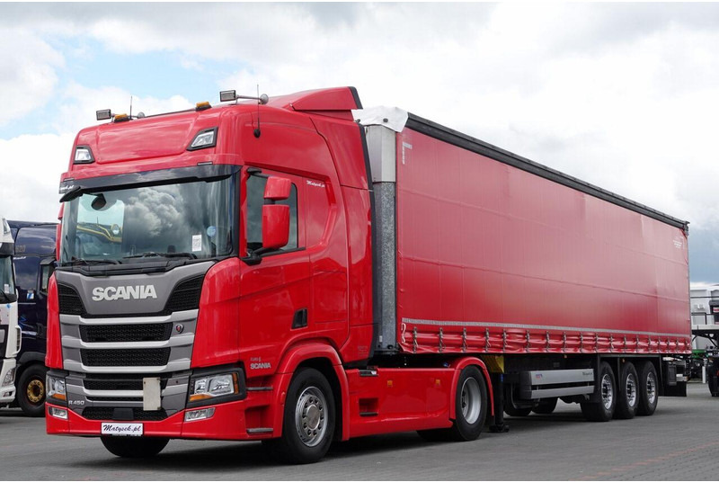 Scania R 450 / OPONY 100% / 2021 ROK / ZESTAW / FIRANKA / MULDA DO STAL - Tractor unit: picture 1 Scania R 450 / OPONY 100% / 2021 ROK / ZESTAW / FIRANKA / MULDA DO STAL - Tractor unit: picture 1