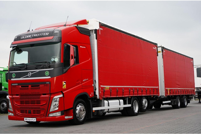 Volvo FH 460 / ZESTAW TANDEM 120 M3 / PRZEJAZDOWY / I-PARK COOL / WIEL - Curtainsider truck: picture 1 Volvo FH 460 / ZESTAW TANDEM 120 M3 / PRZEJAZDOWY / I-PARK COOL / WIEL - Curtainsider truck: picture 1