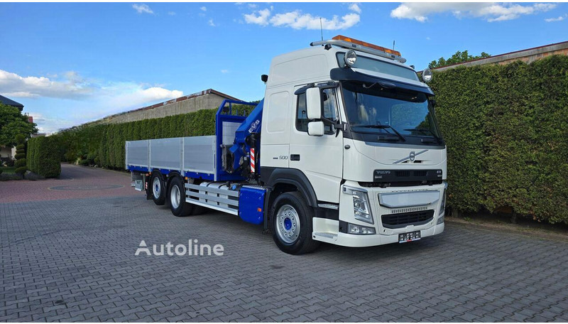Dropside/ Flatbed truck, Crane truck Volvo FM 500 - Flatbed+crane 6x2: picture 8 Dropside/ Flatbed truck, Crane truck Volvo FM 500 - Flatbed+crane 6x2: picture 8