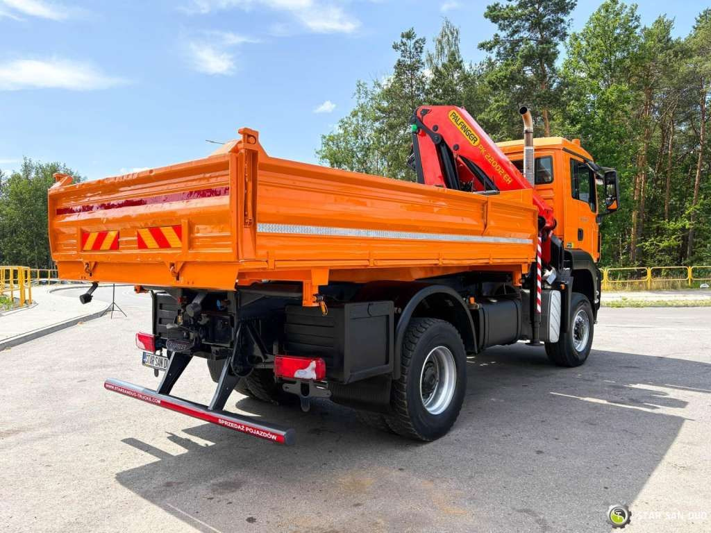 Crane truck MAN  TGS 18.480 4x4 PALFINGER PK 22002  Crane Kipper: picture 9
