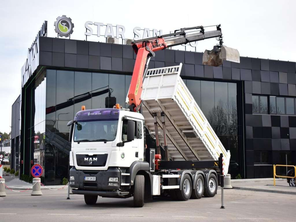 MAN TGS 35.400 8X4 PALFINGER PK 33002 CRANE KIPPER - Tipper: picture 1 MAN TGS 35.400 8X4 PALFINGER PK 33002 CRANE KIPPER - Tipper: picture 1